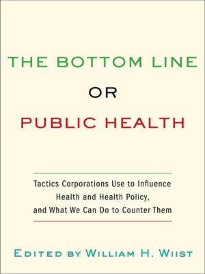 cover image of The Bottom Line or Public Health